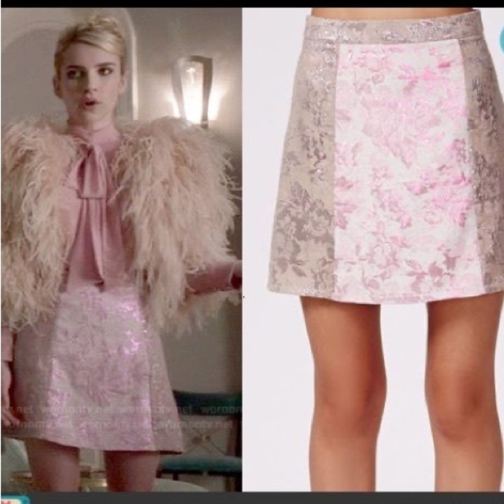 Missguided Pink Mini Skirt (as seen on Emma Roberts in Scream Queens)